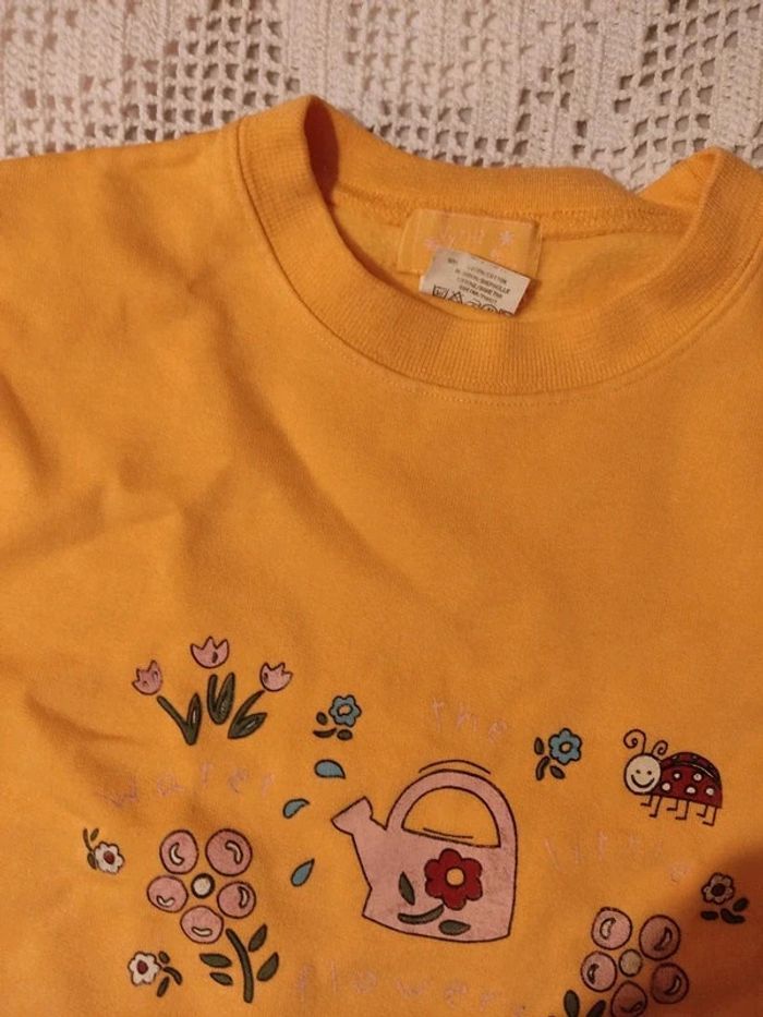 Sweat jaune 5 ans - photo numéro 2