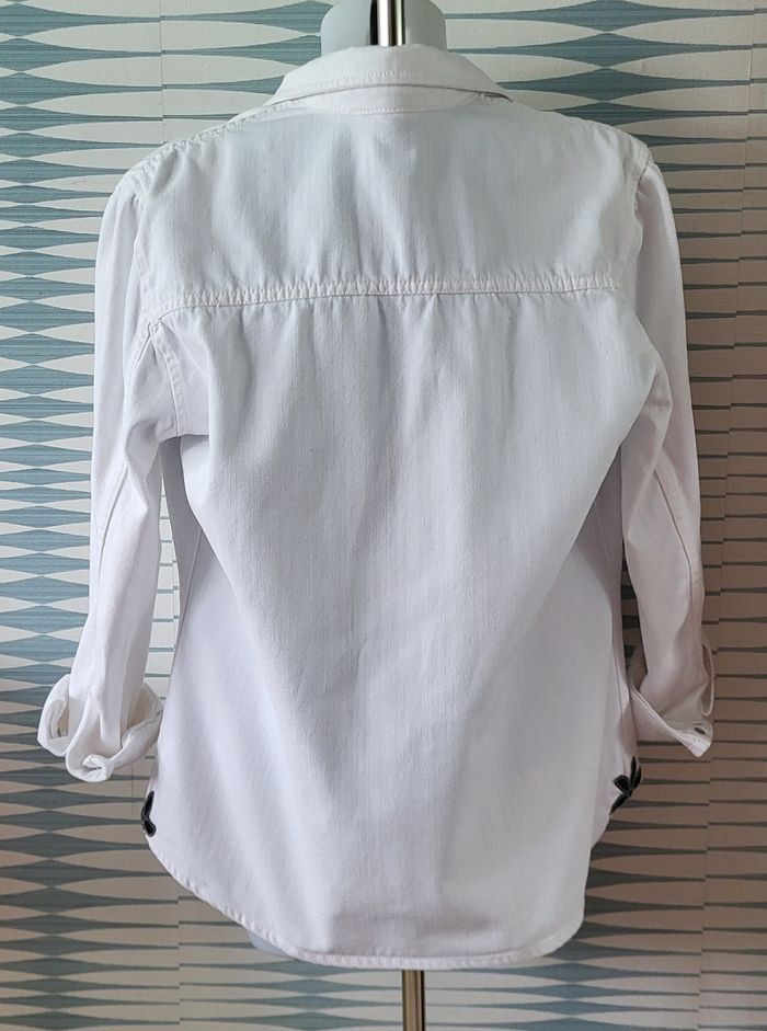 Veste surchemise blanche Camaïeu taille XL excellent état - photo numéro 9