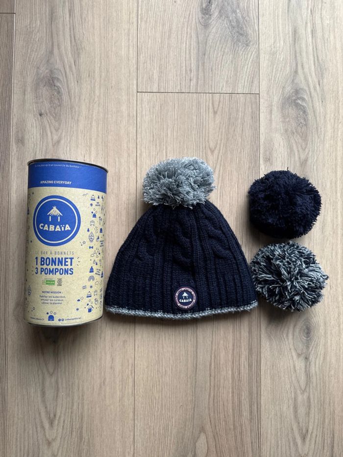Bonnet Cabaïa garçon Milky Bleu marine T. 4/6 ans