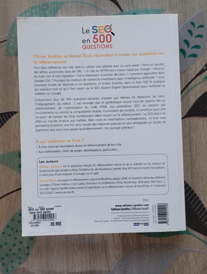 Livre le Seo en 500 questions 2eme édition - photo numéro 2