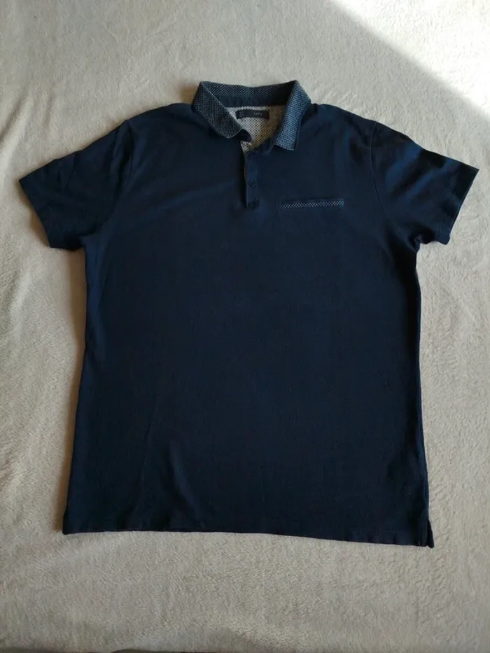 Polo homme Navy Celio taille L - photo numéro 3