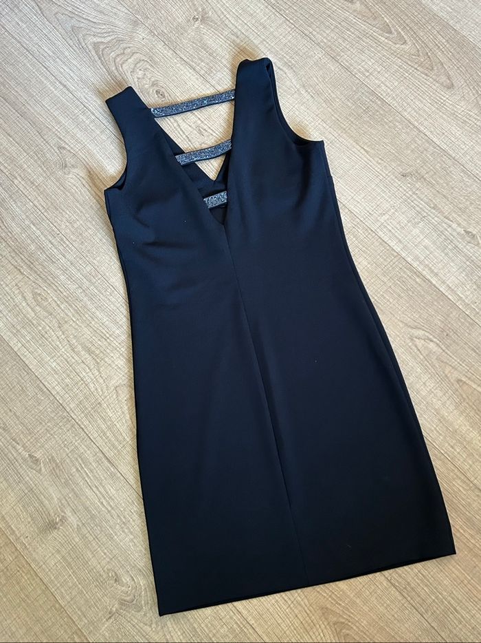Robe noire sans manches avec strass Morgan taille XS comme neuve - photo numéro 8