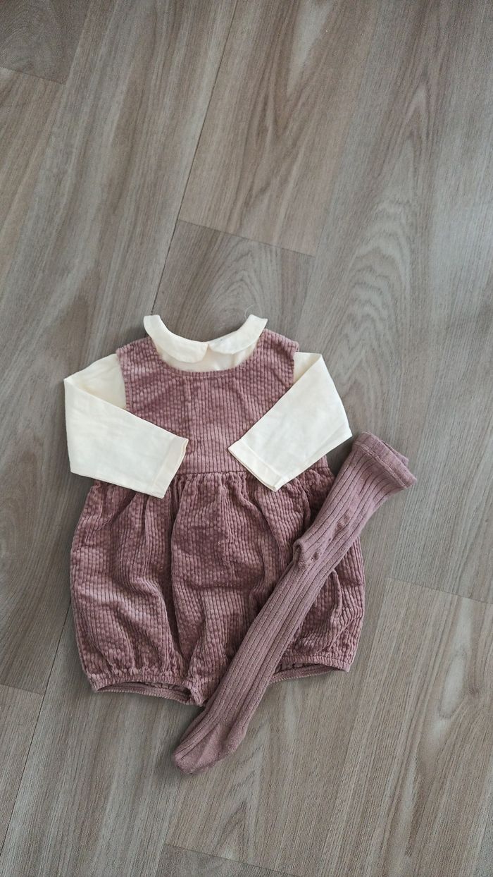 Ensemble mi-saison fille 12 mois