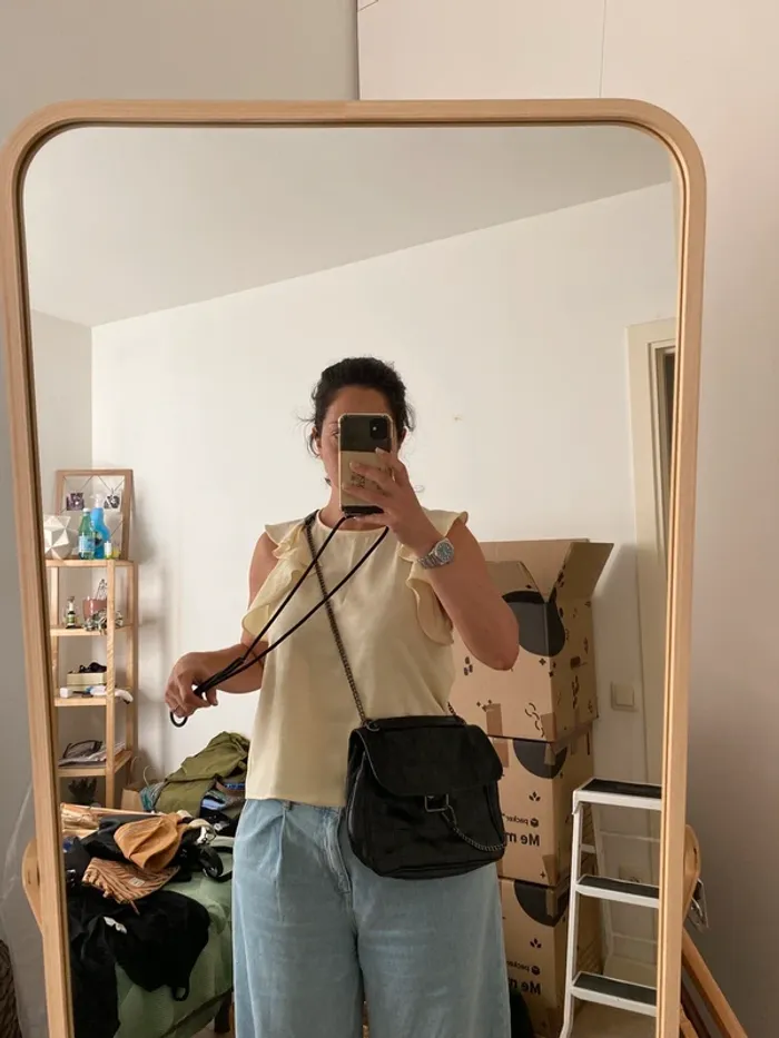 Sac noir besace/porté épaule Zara - photo numéro 10