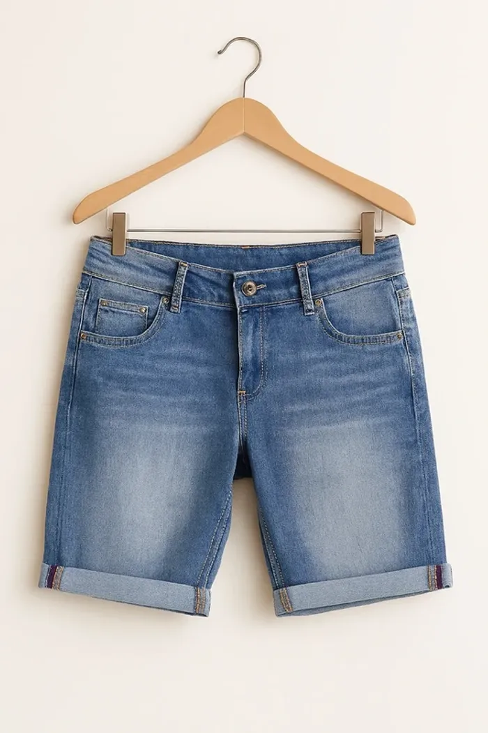Bermuda en jean garçon – Taille 10 ans – Style & confort 👦💙