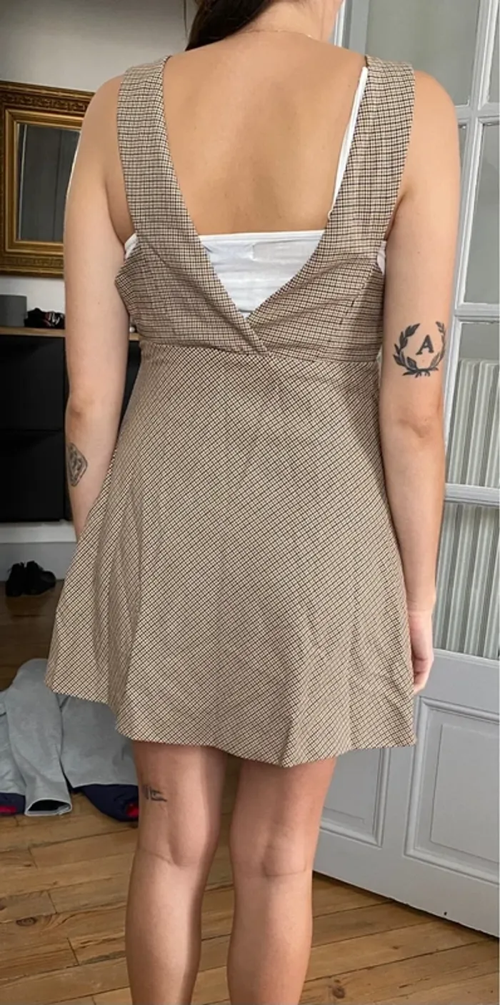 Robe débardeur à carreaux Zara - photo numéro 2