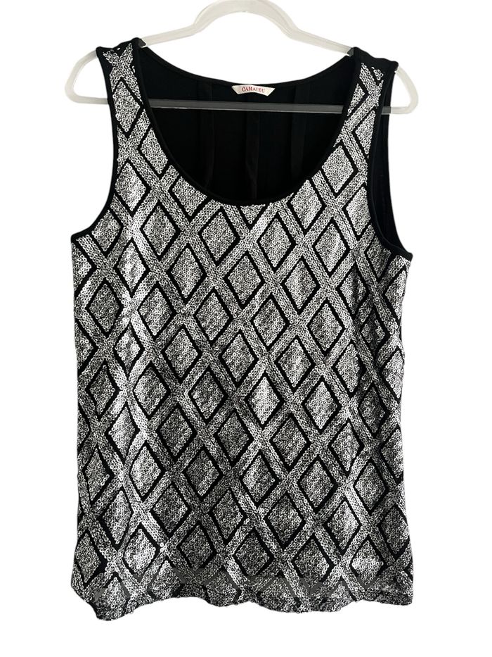 Top sequins Camaïeu femme taille 40-42