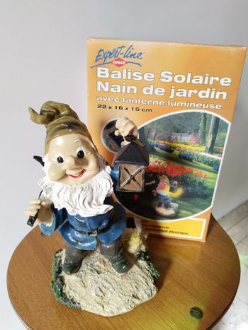 Nain de jardin lumineux vintage