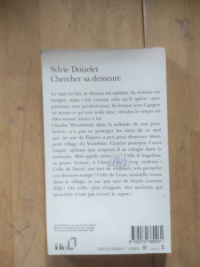 Chercher sa demeure Sylvie Doizelet Folio 1994 - photo numéro 3