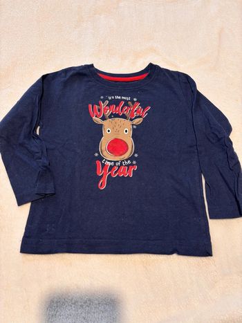 🌸T-shirt manche longue motif Noël 3 ans 🌸