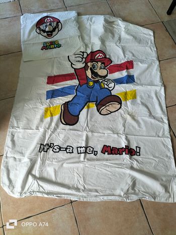 Super Mario 💜 Housse de couette et taie oreiller