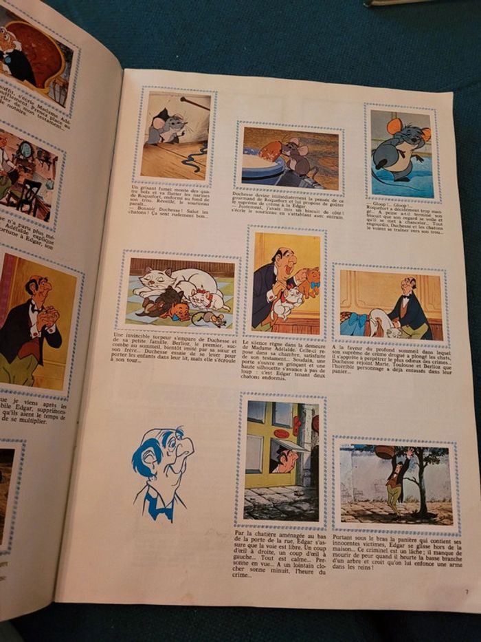 RARE 1971 Album Panini ancien Disney Le monde prodigieux des Aristochats chats complet - photo numéro 4