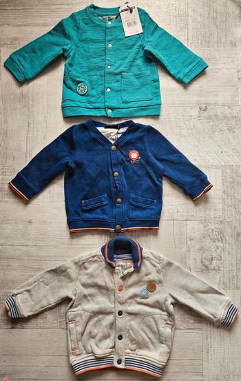 Lot 3 vestes sergent major 9 mois garçon
