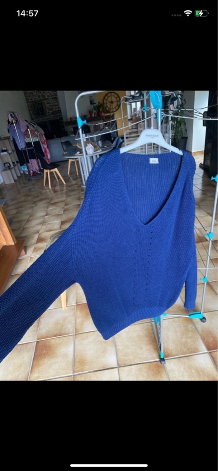 Pull bleu - photo numéro 2