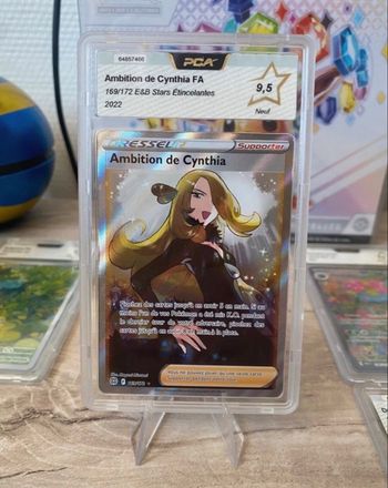 Carte Pokémon Ambition de Cynthia EB9 PCA 9.5 