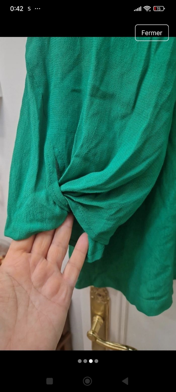 Blouse verte - photo numéro 3