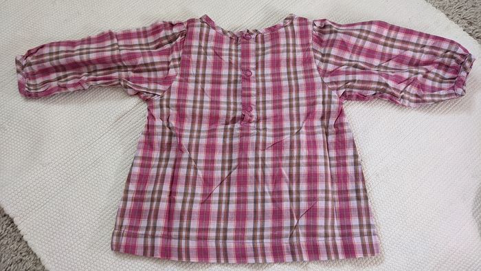 Chemisier rose rayé Kimbaloo 12 mois - photo numéro 2