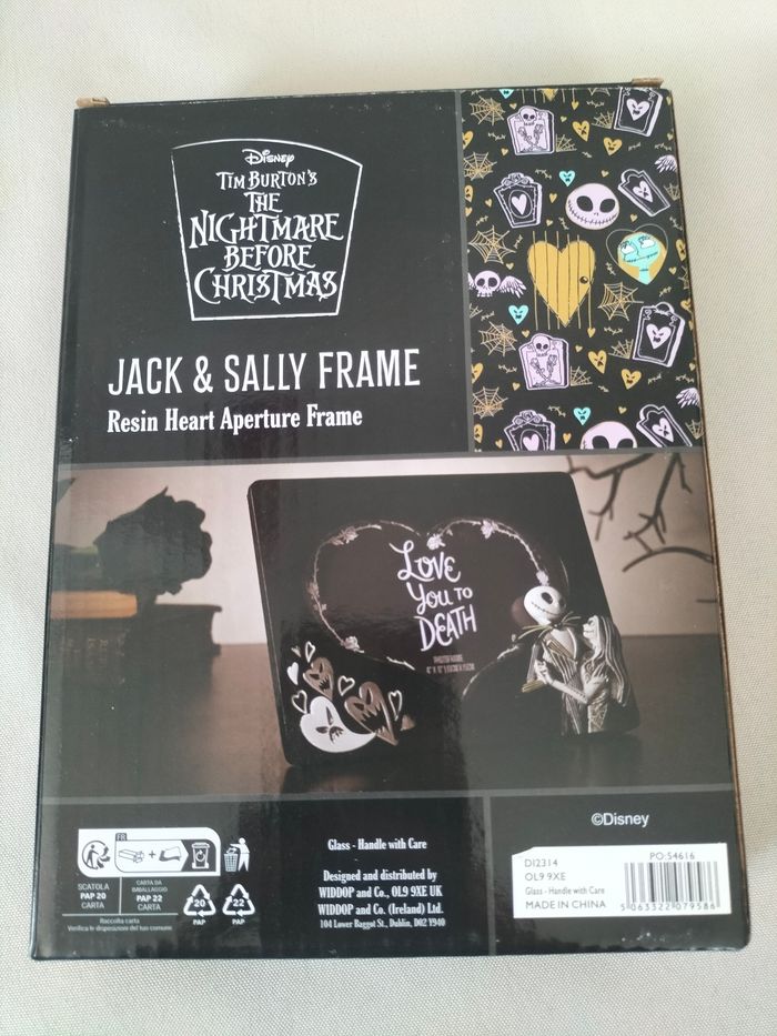 🖤 Cadre photo Mr Jack & Sally - Disney - Tim Burton - Neuf 🖤 - photo numéro 6
