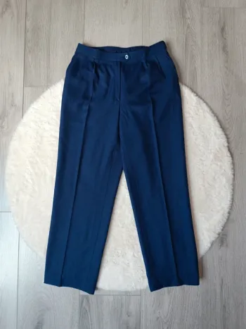 Pantalon droit bleu marine – coupe classique – T. 36/38