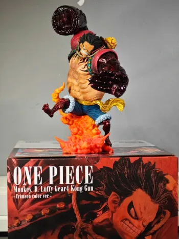 Figurine One Piece : Luffy Gear 4 Kong Gun Banpresto Crimson Color avec boite