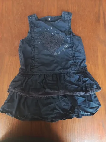Robe bleue foncée Gémo 18mois 80cm
