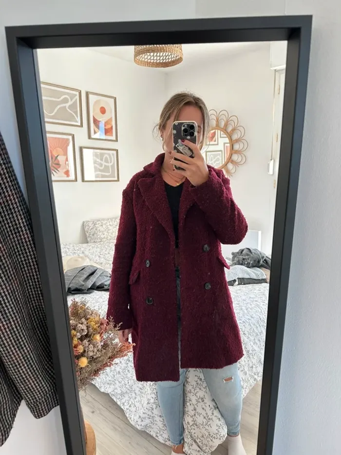 Manteau bordeaux
