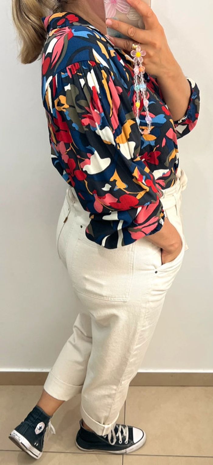Chemise Celline  Imprimée Colorée Ba&sh Taille 38 - photo numéro 6