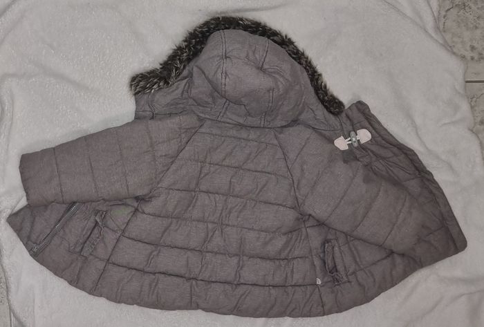 Doudoune / Manteau fourré bébé fille 12 mois Obaïbi - photo numéro 2