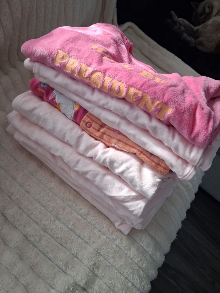 Lot 9 pyjamas grenouillère fille - photo numéro 5