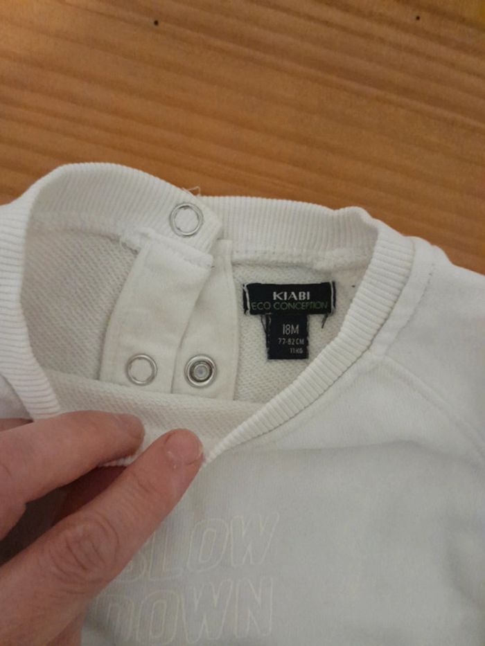 sweat 18 mois Kiabi très bon état - photo numéro 3