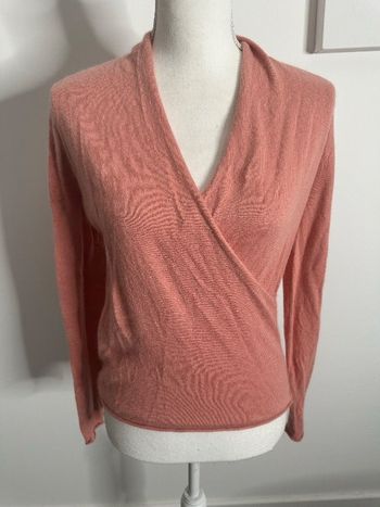 Pull en laine angora rose cache cœur ArtLove Paris T36 S