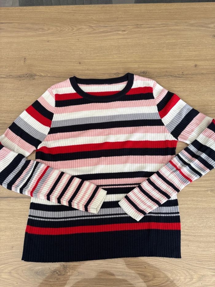 Pull rayé femme