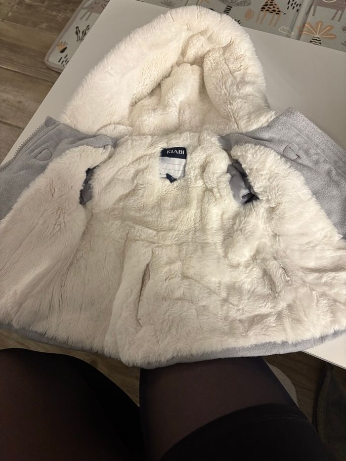 Manteau bebe fille 6 mois fouré - photo numéro 3