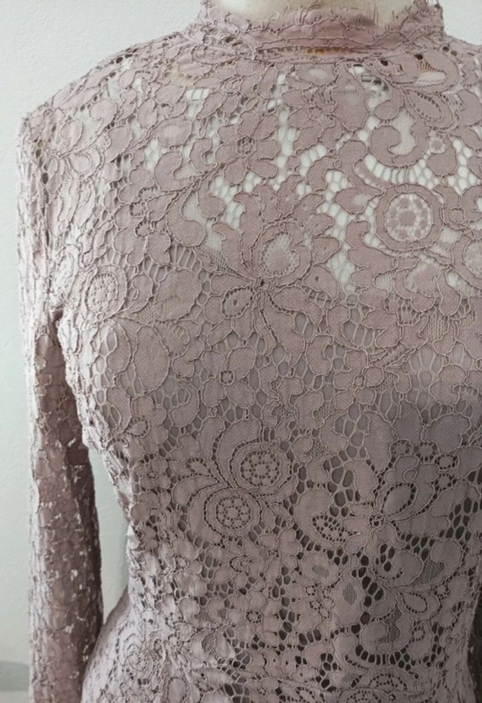 Magnifique blouse doublée en dentelle - photo numéro 3