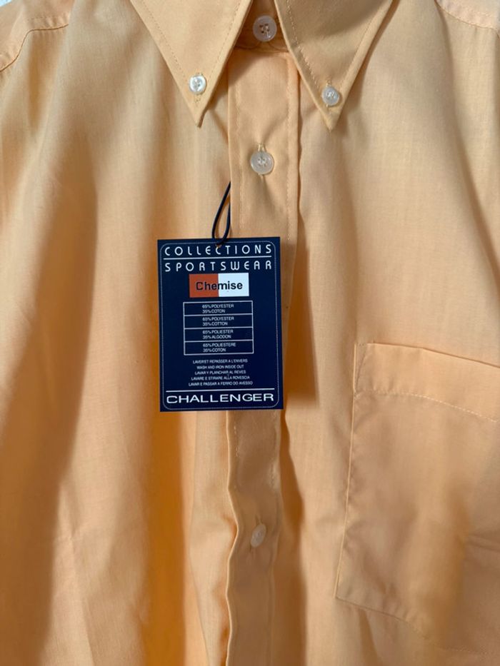 Chemise manche courte orange neuf taille M - photo numéro 4