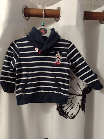 Pull marin Mickey 9 mois 