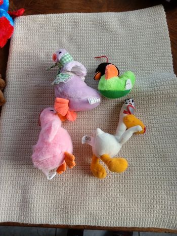 Lot de 4 peluches canard 🦆