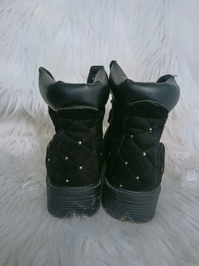 Bottines noires avec strass Creeks P39 - photo numéro 4