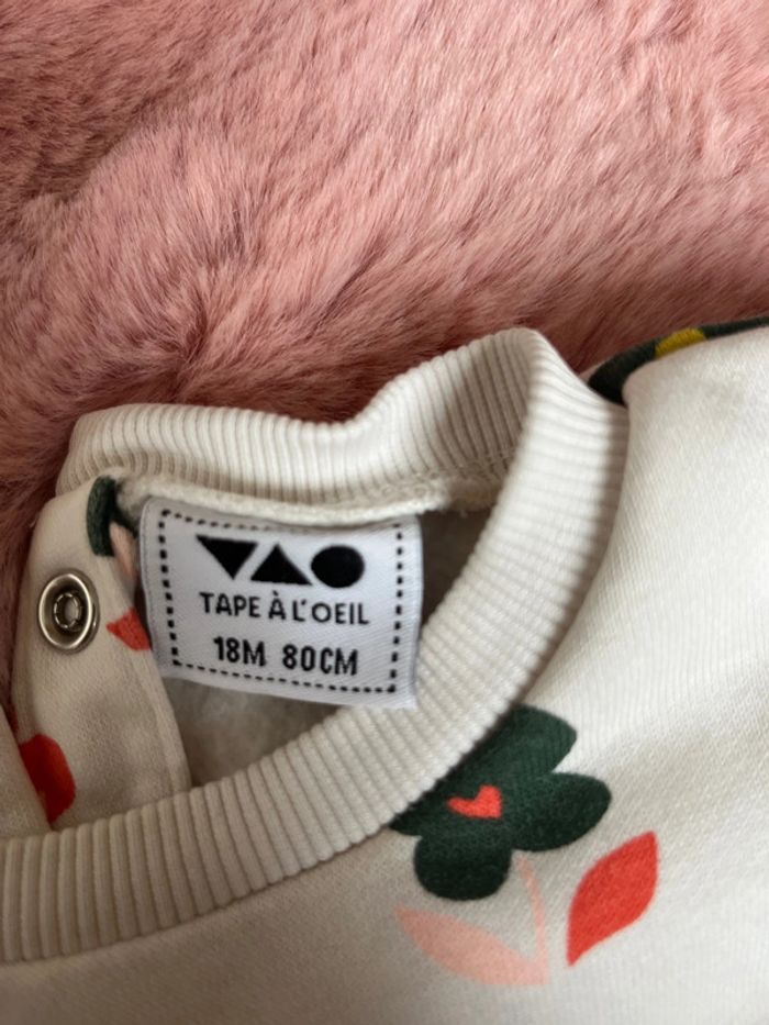 2 sweats bébé fille 18 mois - photo numéro 7
