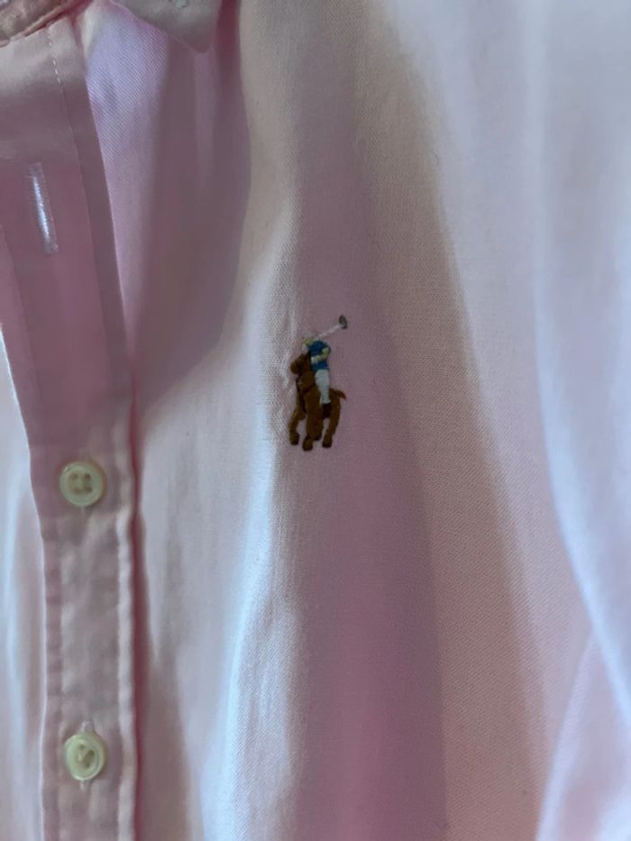 Chemise tunique manches longues logo arrière 10 ans - Ralph Lauren - photo numéro 2