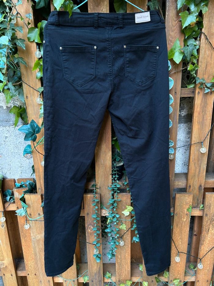 Jean slim noir legging naf naf pep40 - femme taille 40 - photo numéro 6