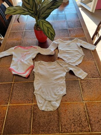 Lot 3 bodies manches longues