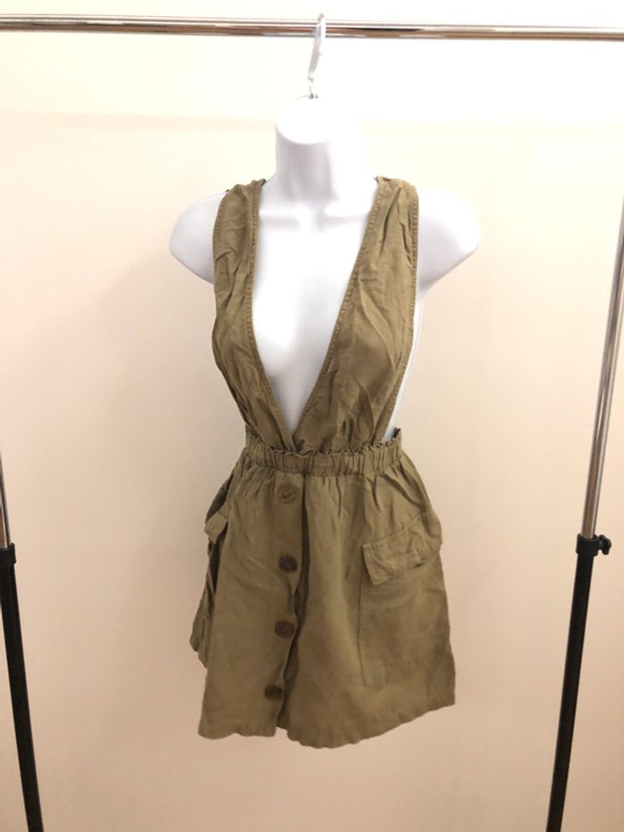 Robe salopette Kaki Zara