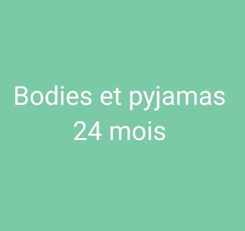 Lot bodies et pyjamas 24 mois