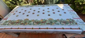 Nappe rectangulaire imprimée vintage