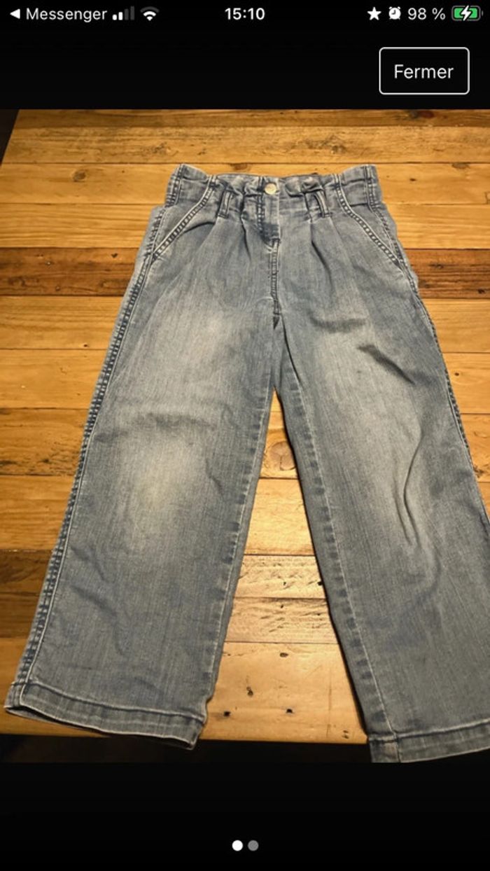 Jean large 8 ans
