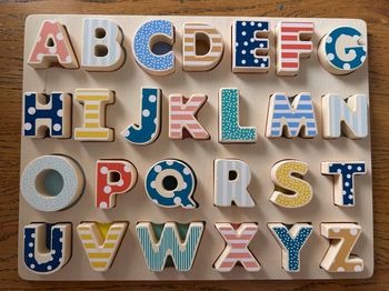 Puzzle bébé alphabet