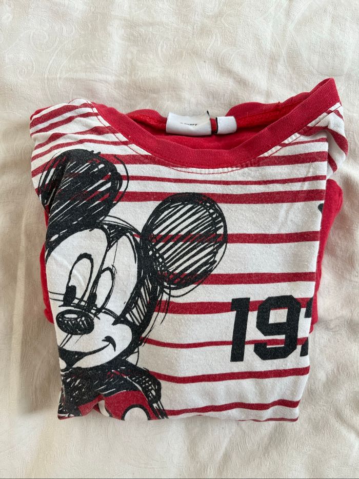 Pyjama short Mickey Mouse rouge 4A TBE - photo numéro 7