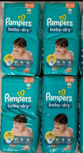 🍼208 couches pampers baby dry pampers 🍼