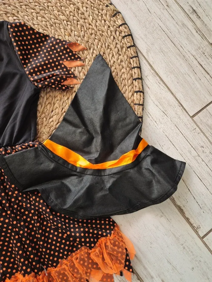 Deguisement sorcière avec chapeau 7-10 ans - photo numéro 6